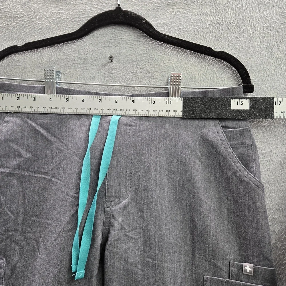 FIGS Women Scrub Pants S Gray Jogger Activewear Zipper PO#1569 29